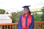 Student in cap and gown 